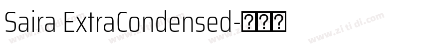 Saira ExtraCondensed字体转换